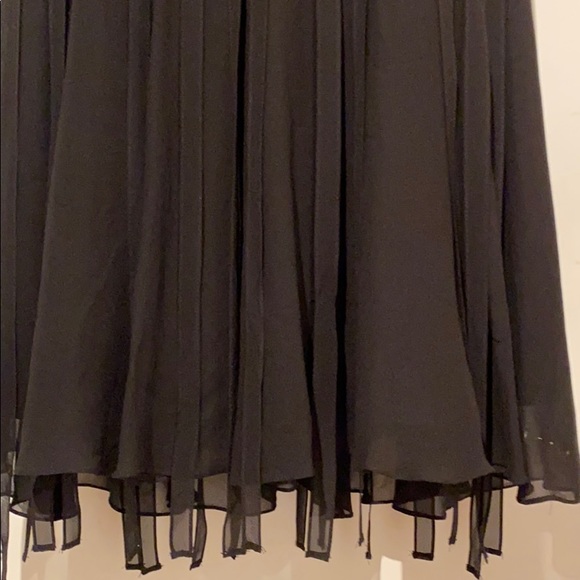 🍒 CARTISE Silk Designer Black Dress w/flowing overlay!!! - Picture 10 of 12